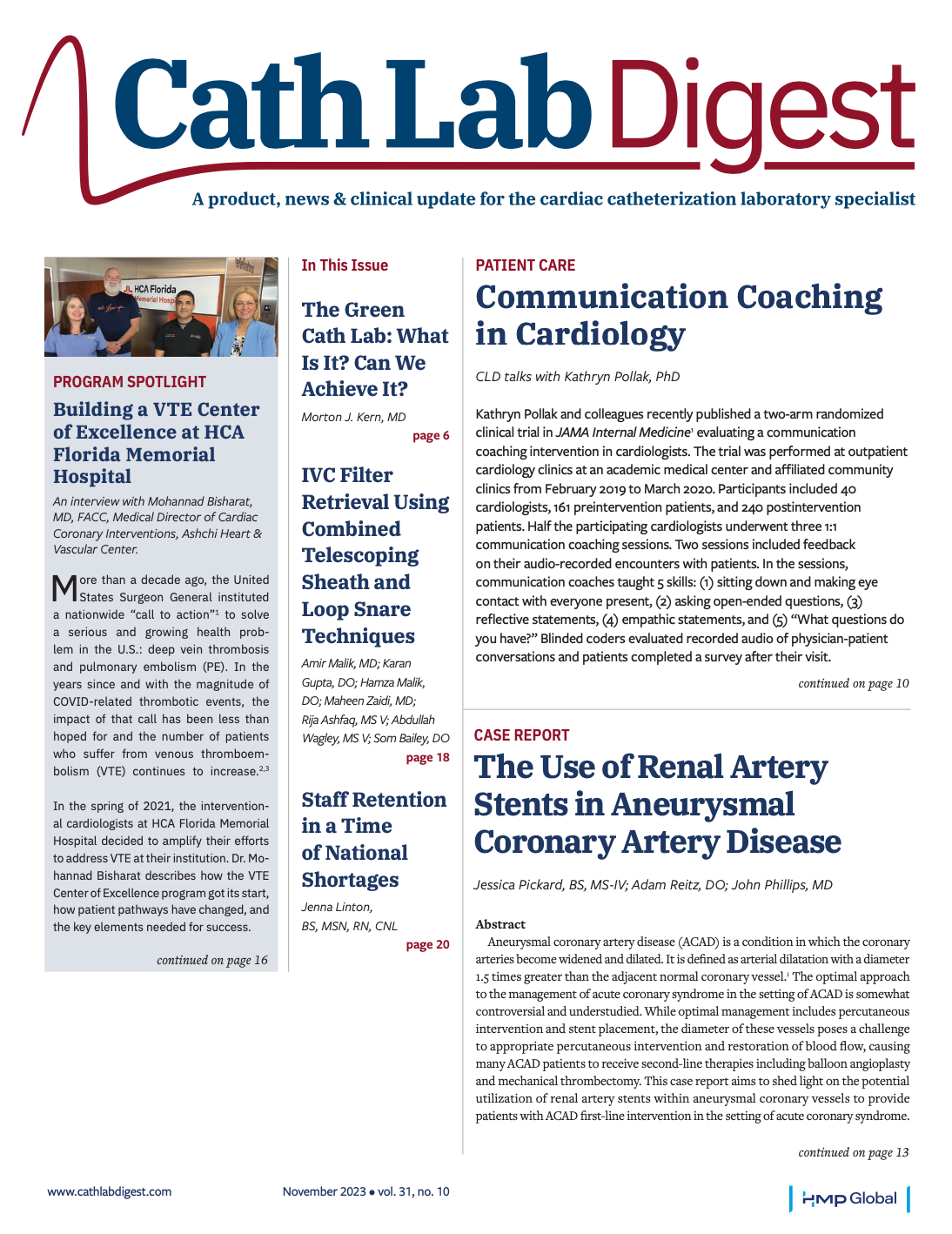 Volume 31 Issue 11 November 2023 Cath Lab Digest